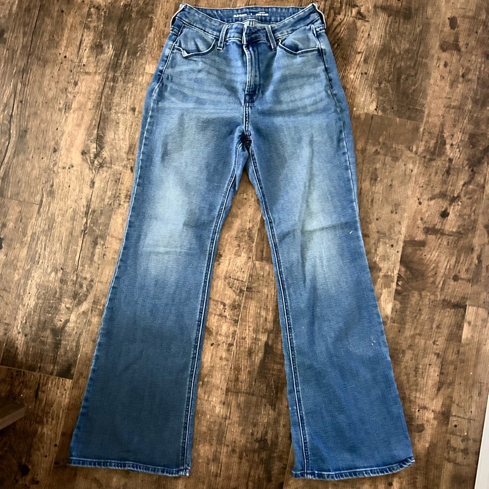 Old Navy Women's Blue Flare Jeans